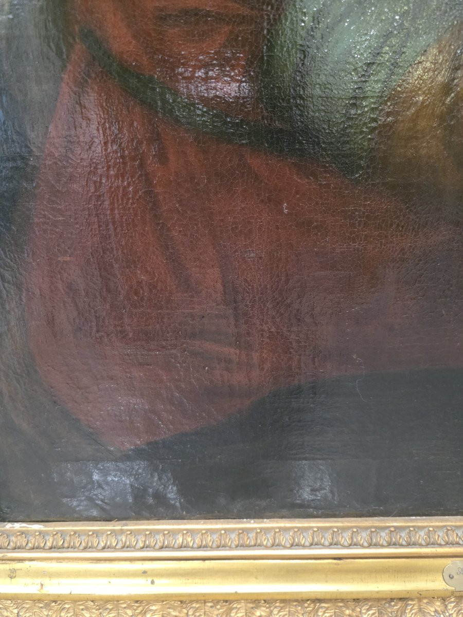 Oil On Canvas, *madonna And Child*, Late 18th-century Neoclassical Period-photo-5