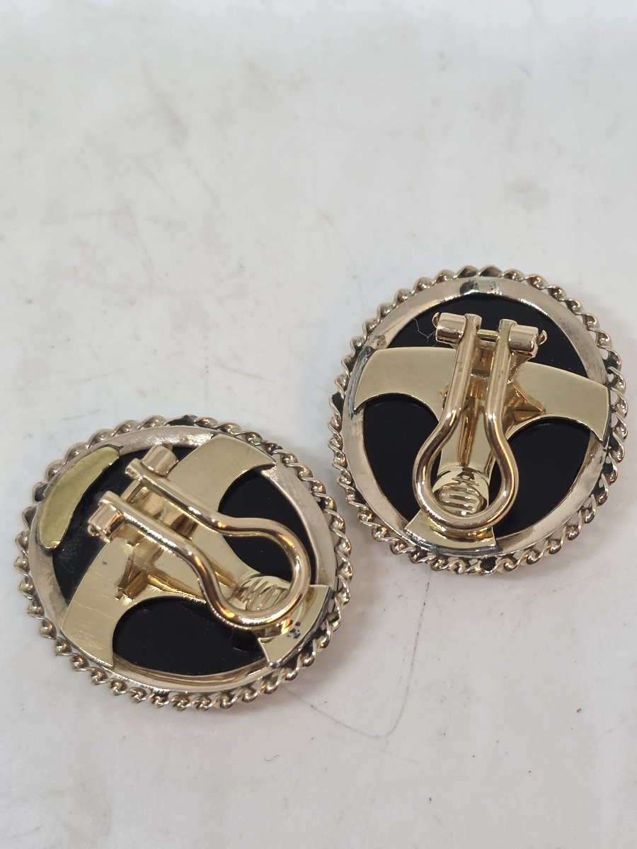 Earrings Featuring Beautiful Antique 19th-century Micro-mosaics-photo-2