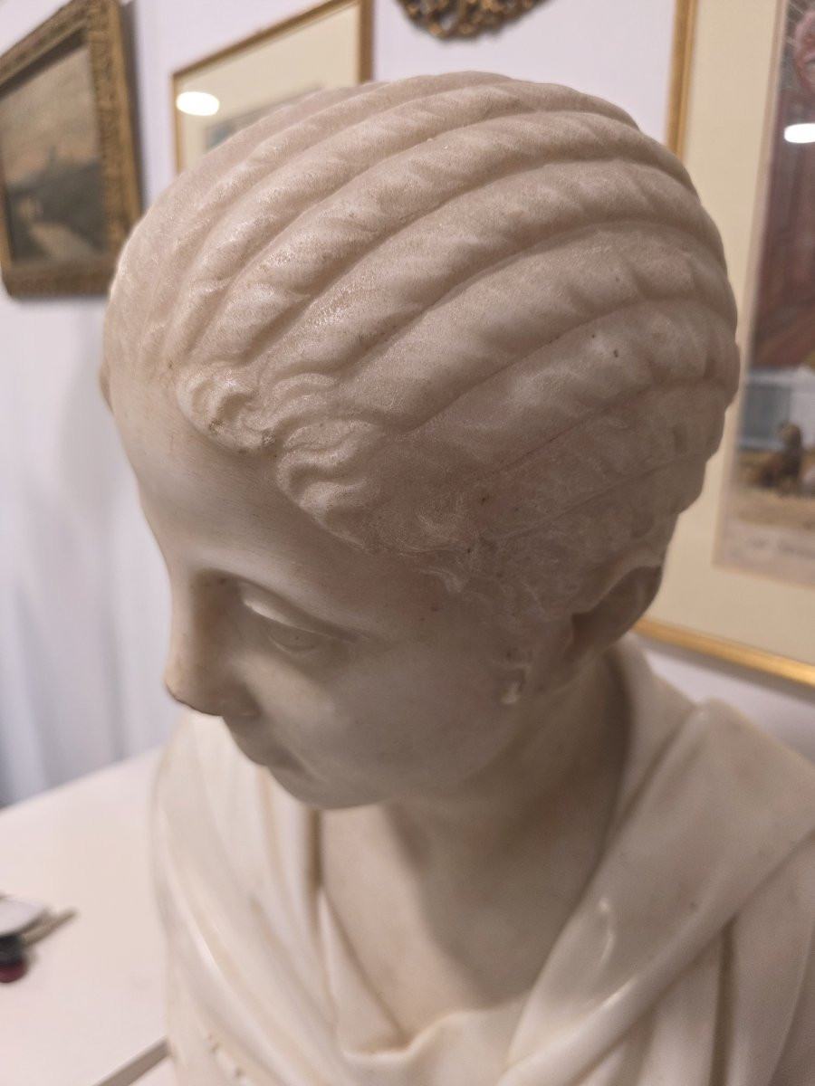 Statue en marbre représentant Plautilia, Florence, XVIIIe siècle-photo-1