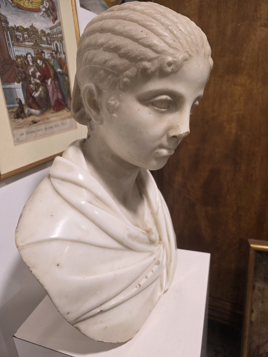 Statue en marbre représentant Plautilia, Florence, XVIIIe siècle-photo-6