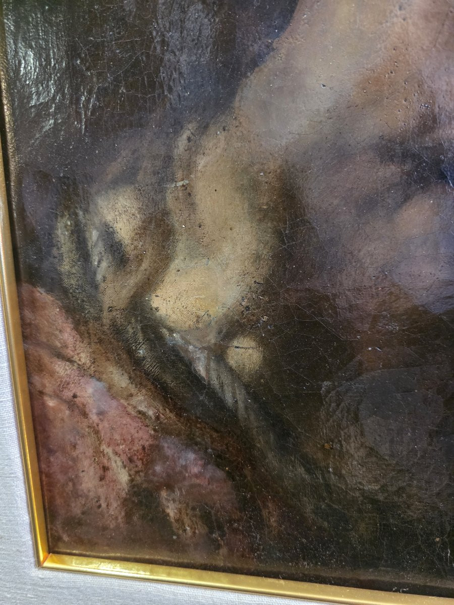 Oil On Canvas, Male Portrait, Naples (?), 18th Century-photo-2