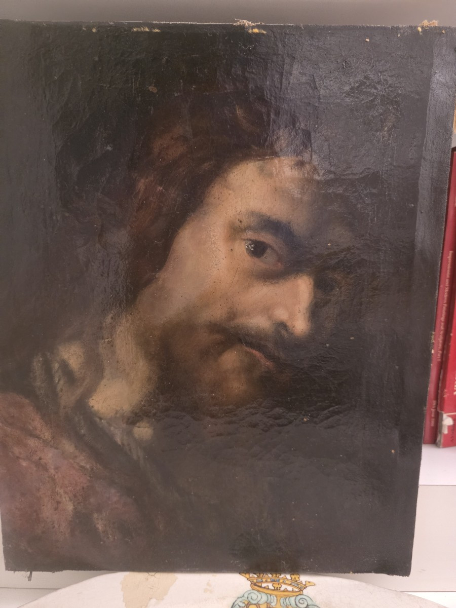 Oil On Canvas, Male Portrait, Naples (?), 18th Century