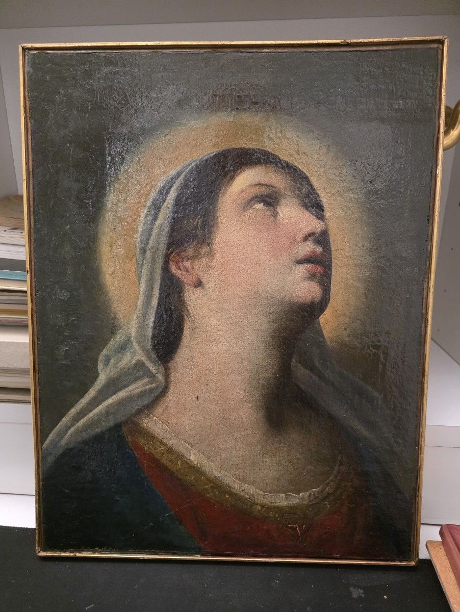 Oil On Canvas "saint In Ecstasy" Late 17th/early 18th Century