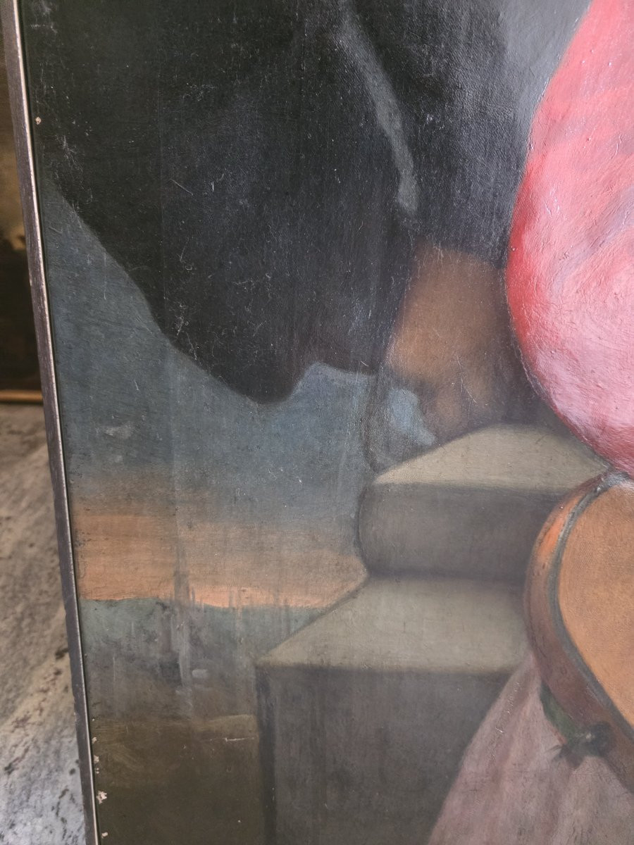 Oil On Canvas Depicting A Risorgimento Theme, Second Half Of The 19th Century-photo-4