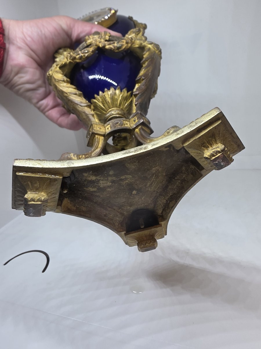 Horloge de table française en forme de vase (ou « horloge urne ») de l'époque napoléonienne III-photo-6