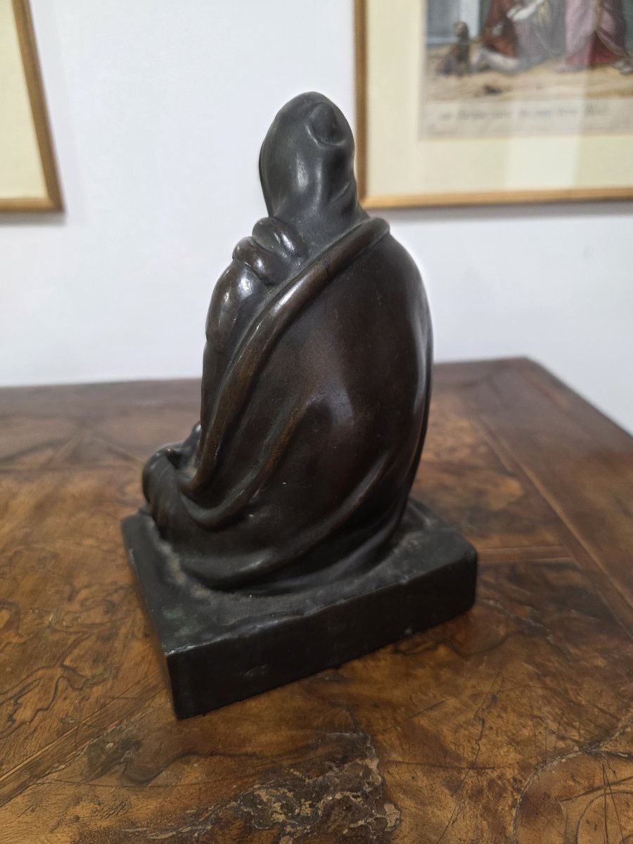 FARPI VIGNOLI (Bologne, 1907–1997) – Sculpture en bronze « La maternità » (La Maternité)-photo-4