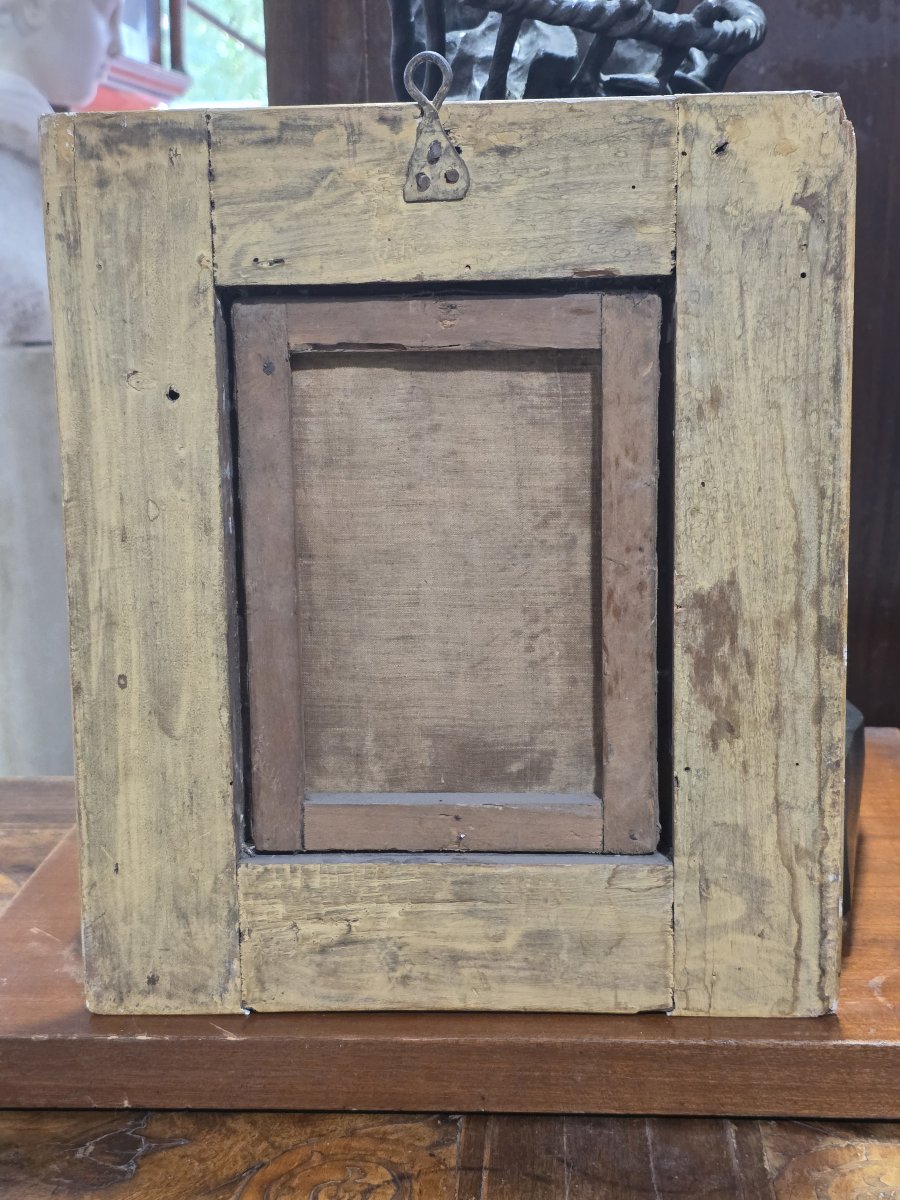 Portrait de gentilhomme avec document et encrier, huile sur toile, XVIIIe siècle.-photo-6