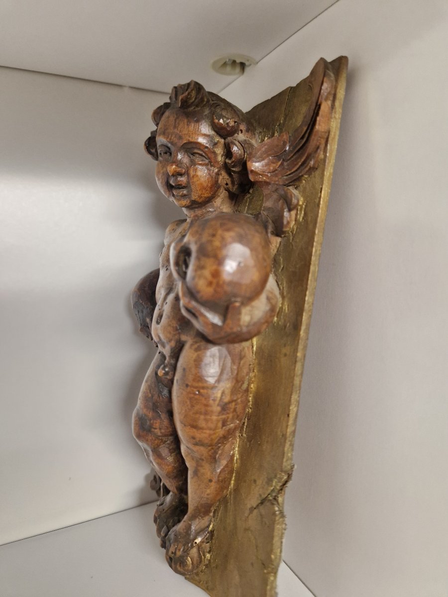 Sculpture baroque en haut-relief « Memento Mori » – Fin du XVIIe siècle-photo-4