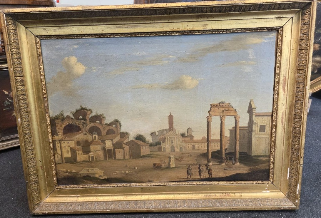  Roman Capriccio – View Of The Forum With The Temple Of Castor And Pollux, 18th Century