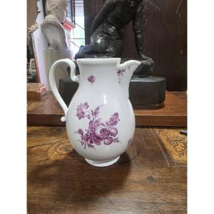 Porcelain Pitcher With The Blue "bindenschild" Mark