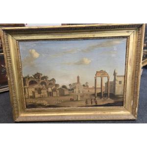 Roman Capriccio – View Of The Forum With The Temple Of Castor And Pollux, 18th Century