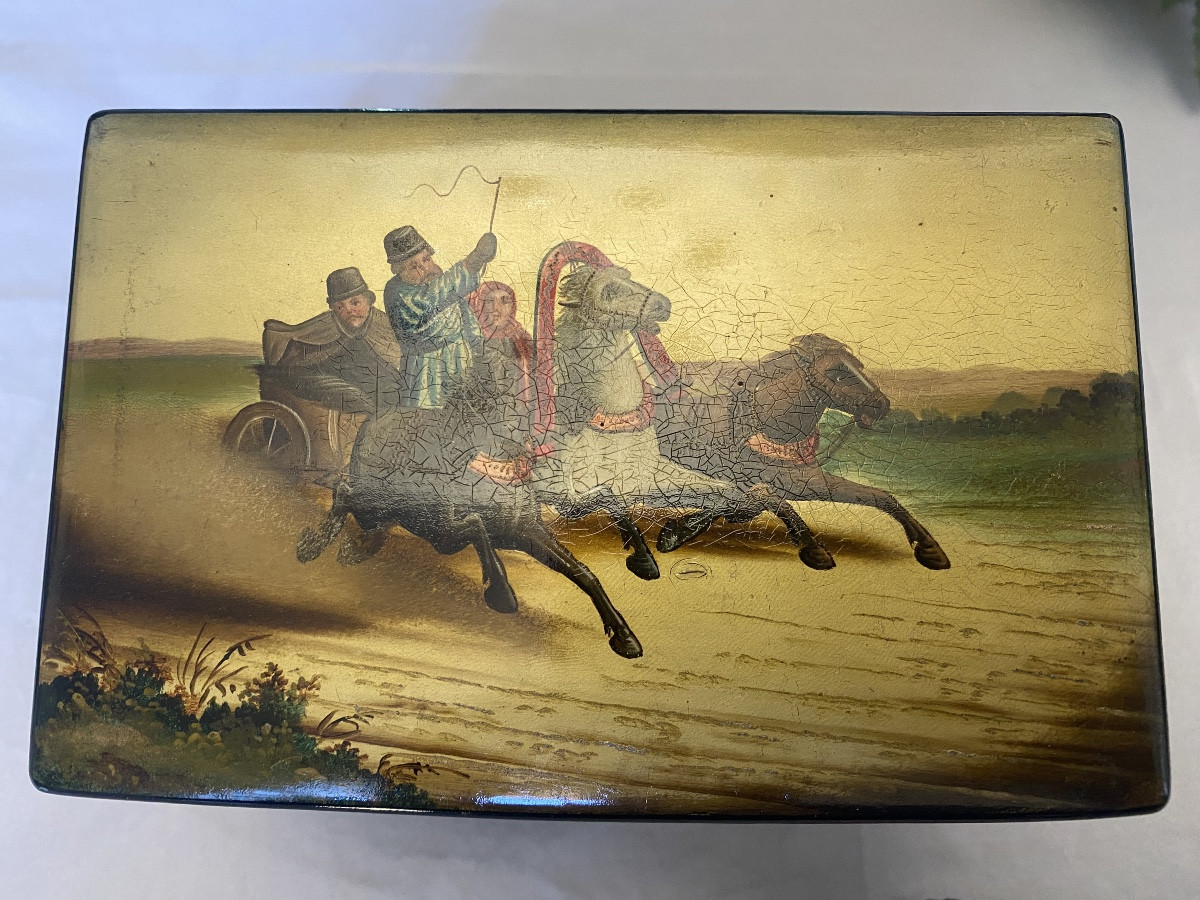 Boîte à Thé russe dite Vishnyakov 19ieme siècle