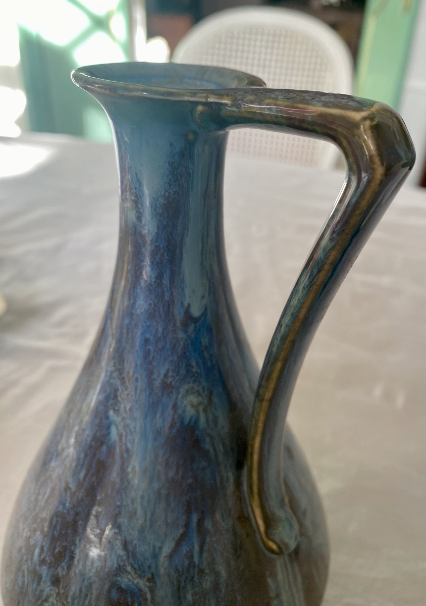 Céramique en camaïeu bleu et vert Fournier Demars -photo-2