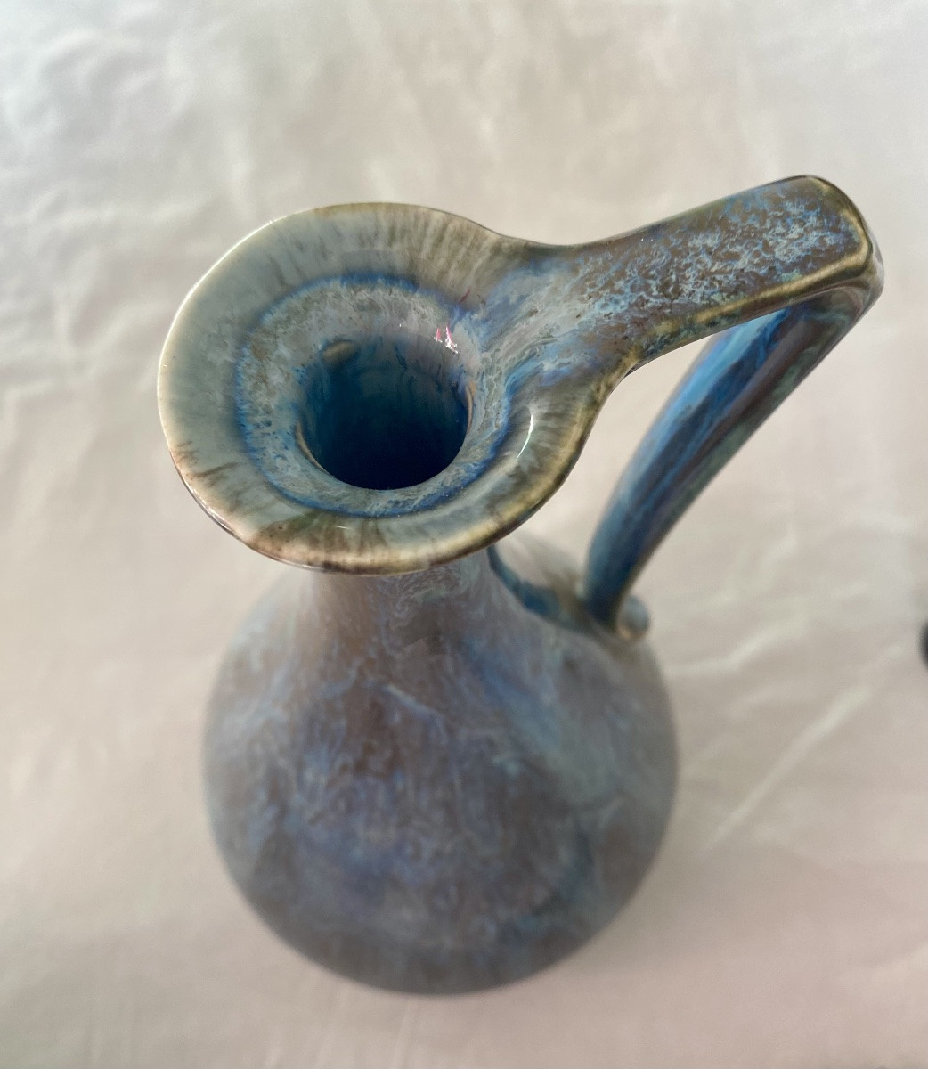 Céramique en camaïeu bleu et vert Fournier Demars -photo-3