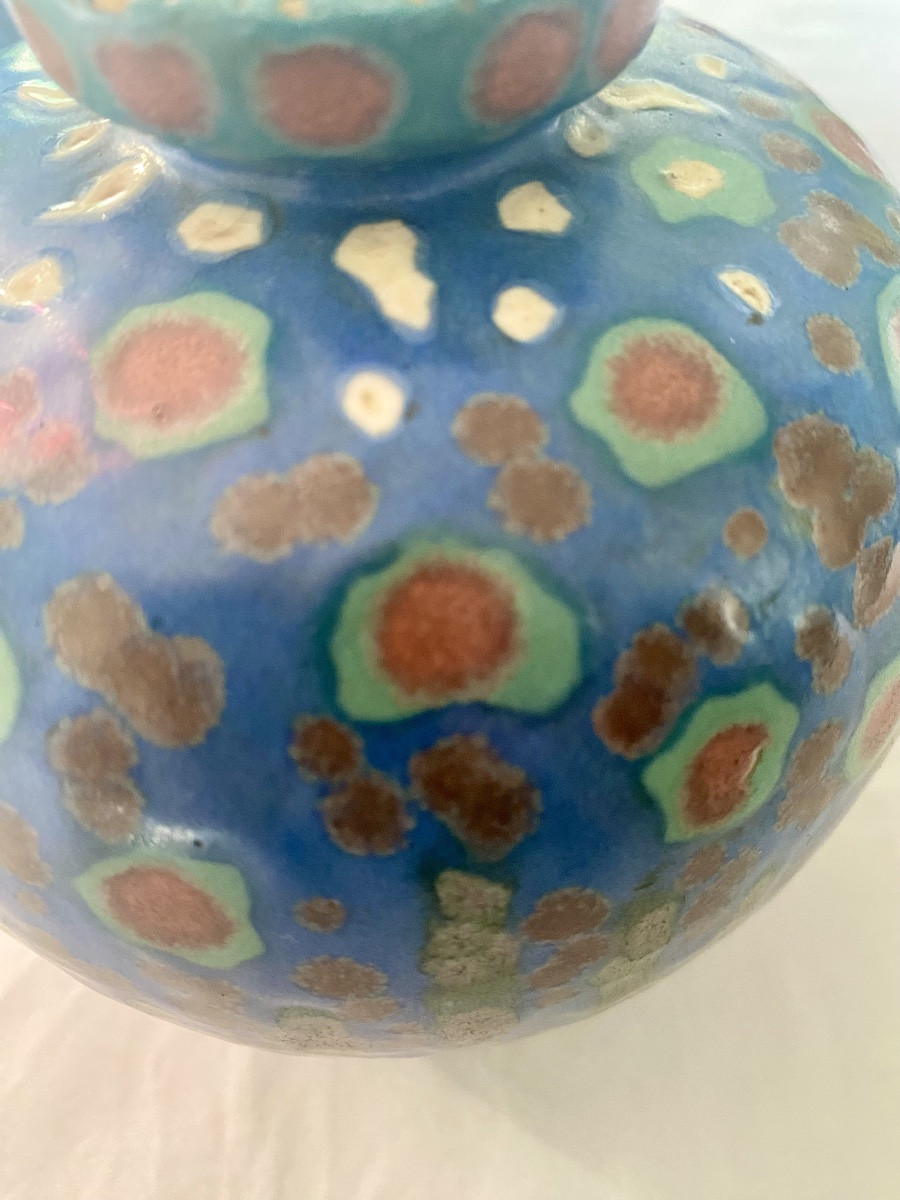 Vase boule en gré émaillé Revernay-photo-4