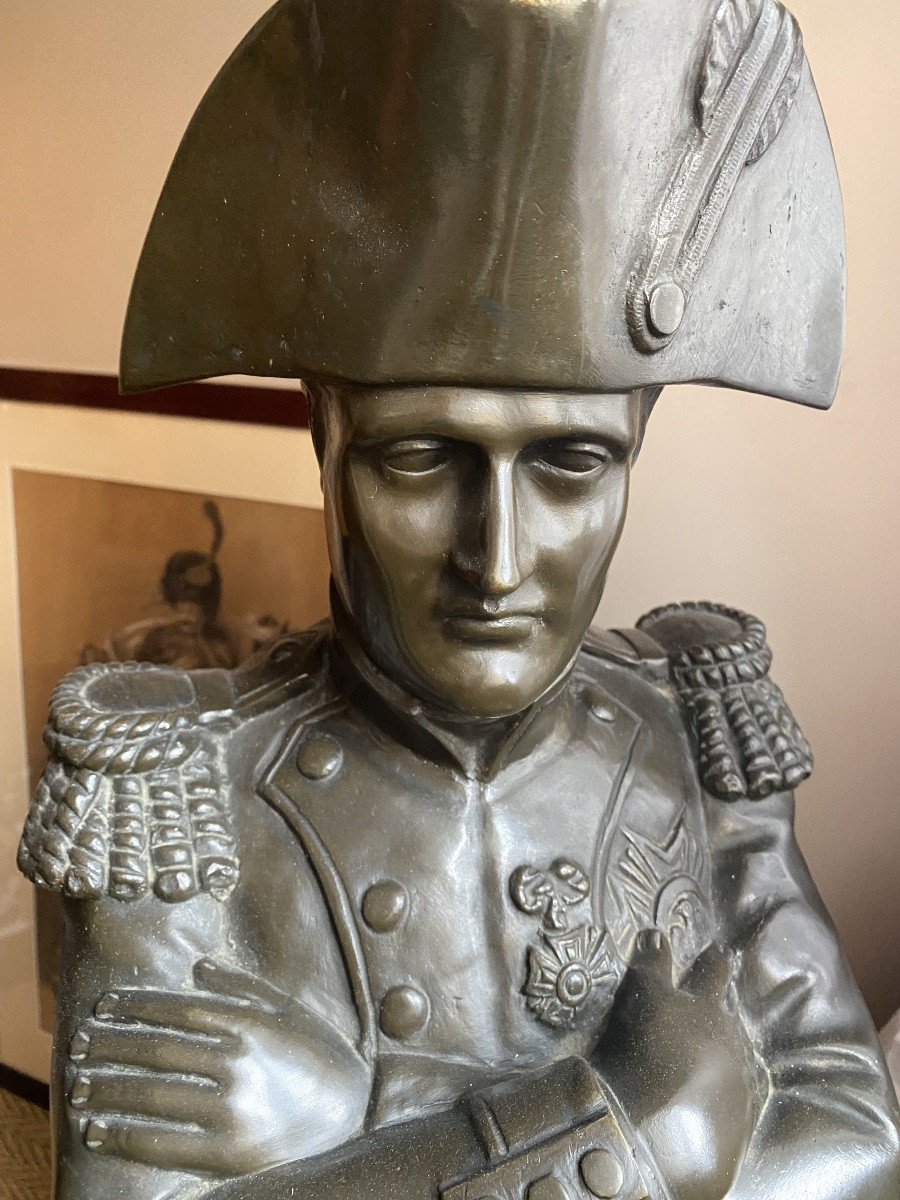 Spectaculaire Napoleon en bronze de 100 cm de Haut -photo-2