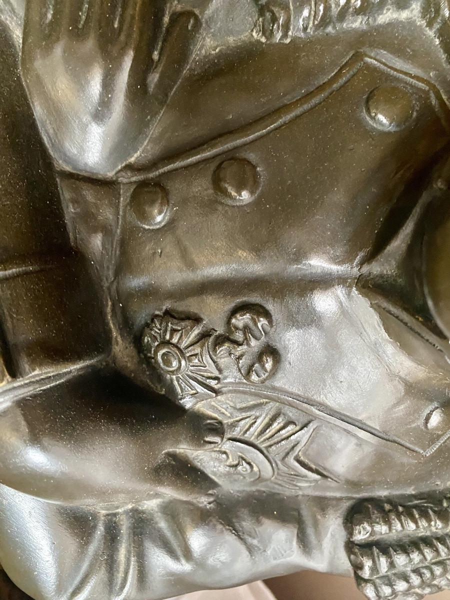 Spectaculaire Napoleon en bronze de 100 cm de Haut -photo-1