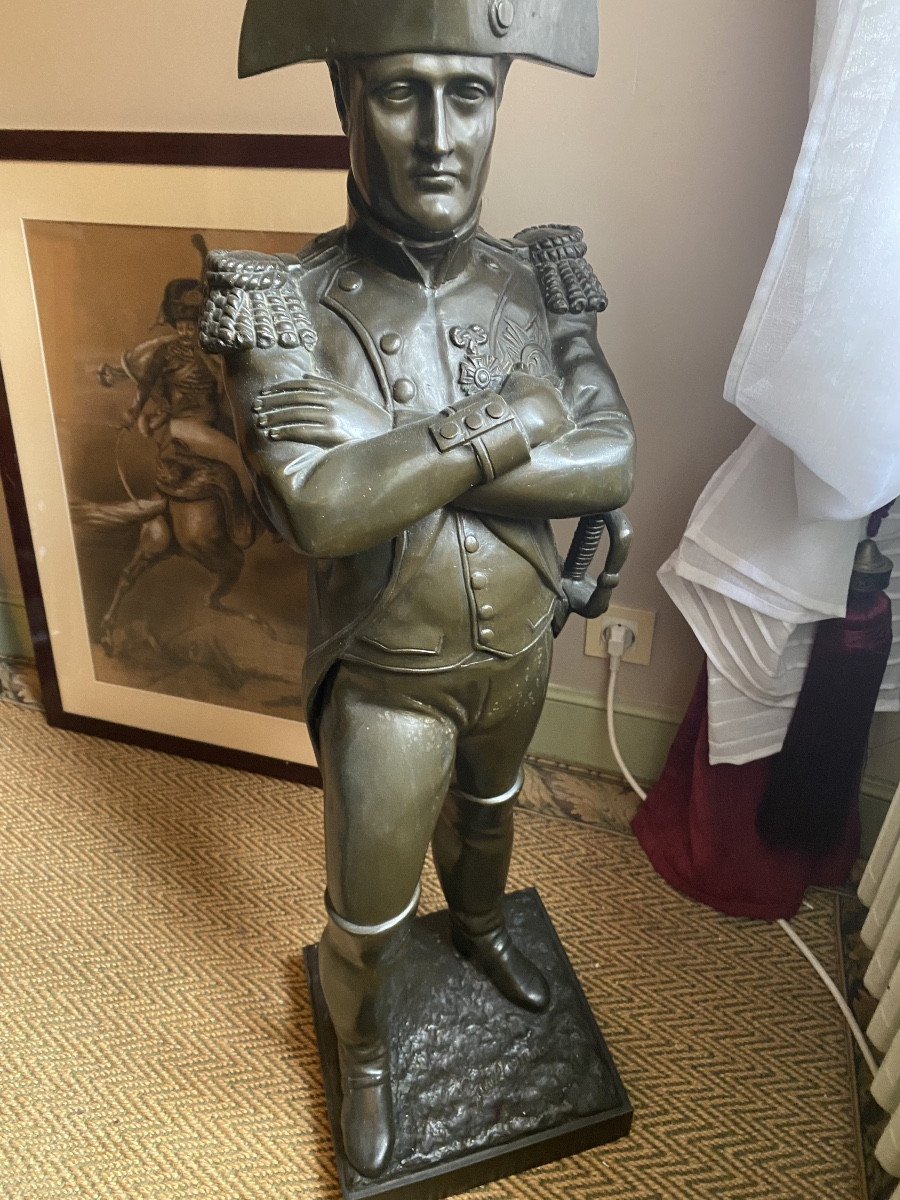 Spectaculaire Napoleon en bronze de 100 cm de Haut 