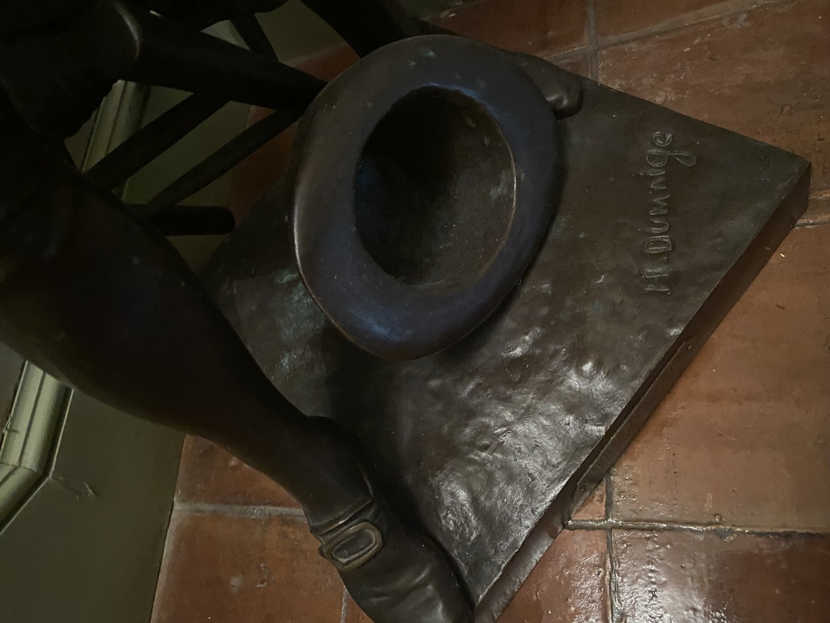 Large Bronze Entitled Camille Desmoulins At The Palais Royal In 1789-photo-3