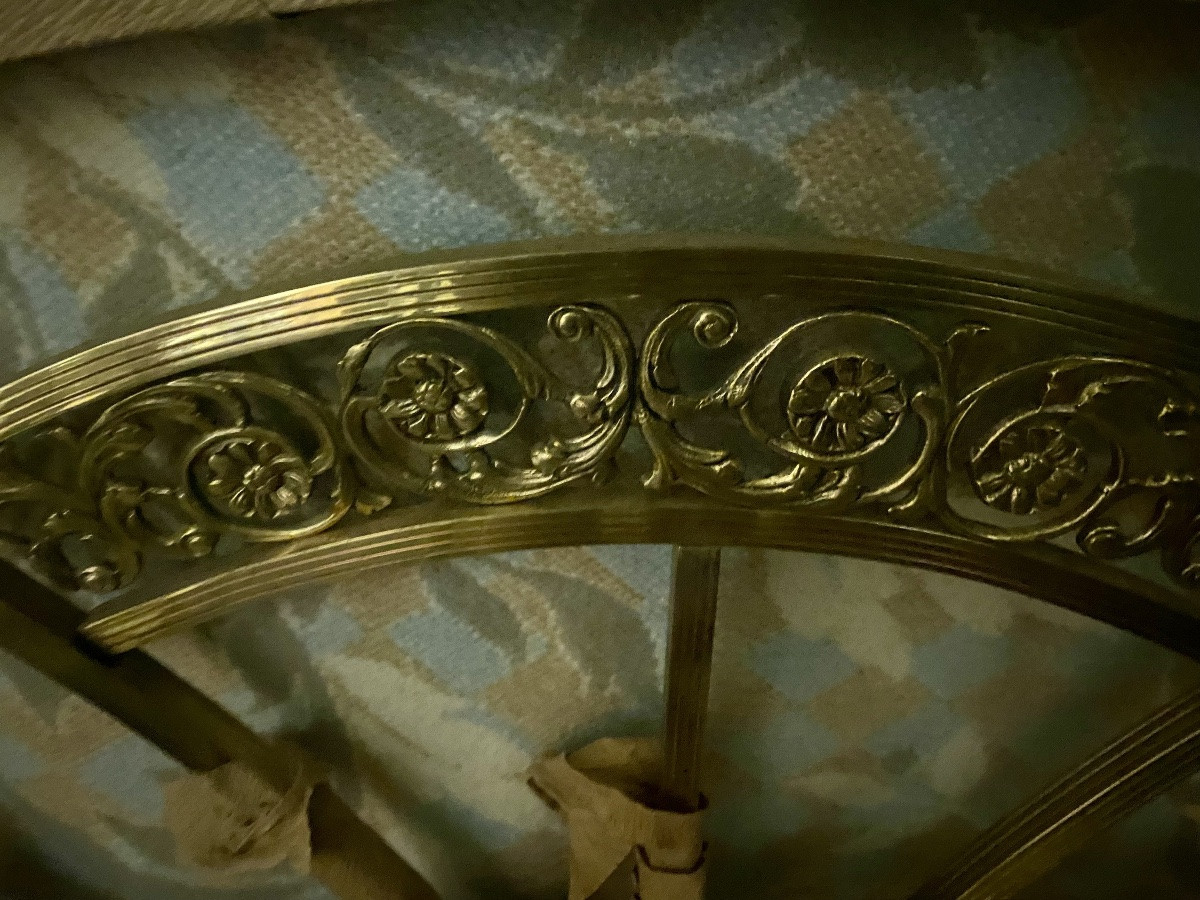 Art Deco Brass Single Bed -photo-3