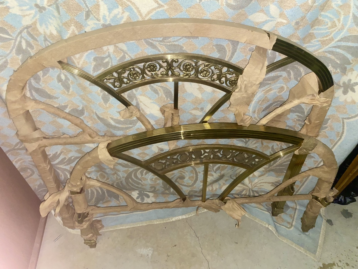 Art Deco Brass Single Bed 