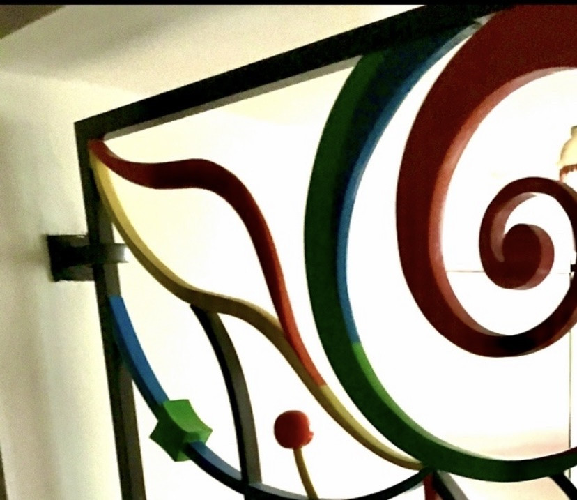 60x60 Lacquered Wrought Iron Gate-photo-2