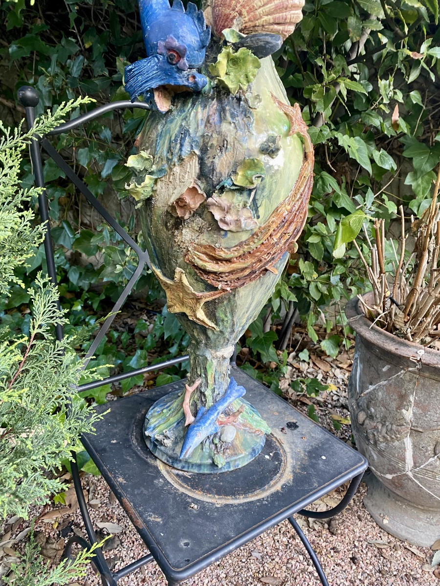 Très Grande Cruche en céramique émaillée-photo-2