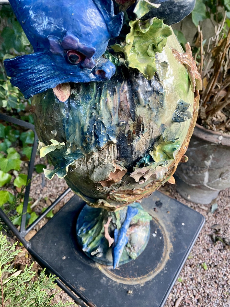 Très Grande Cruche en céramique émaillée-photo-2