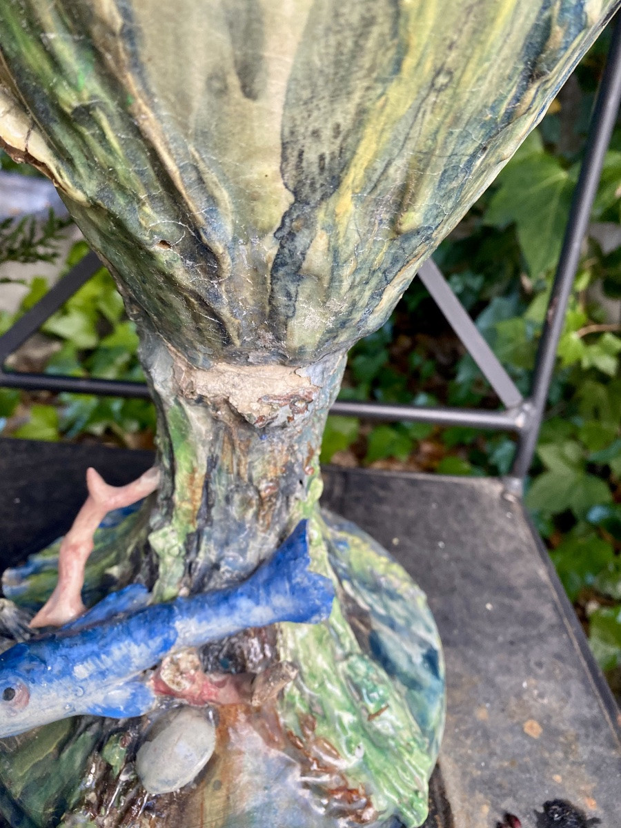 Très Grande Cruche en céramique émaillée-photo-5