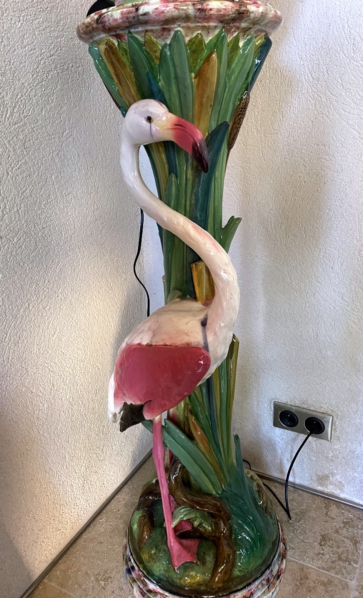 Delphin Massier Flamant rose et iris -photo-2