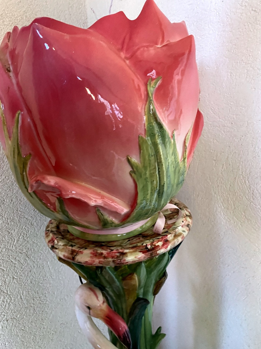 Delphin Massier Flamant rose et iris -photo-4