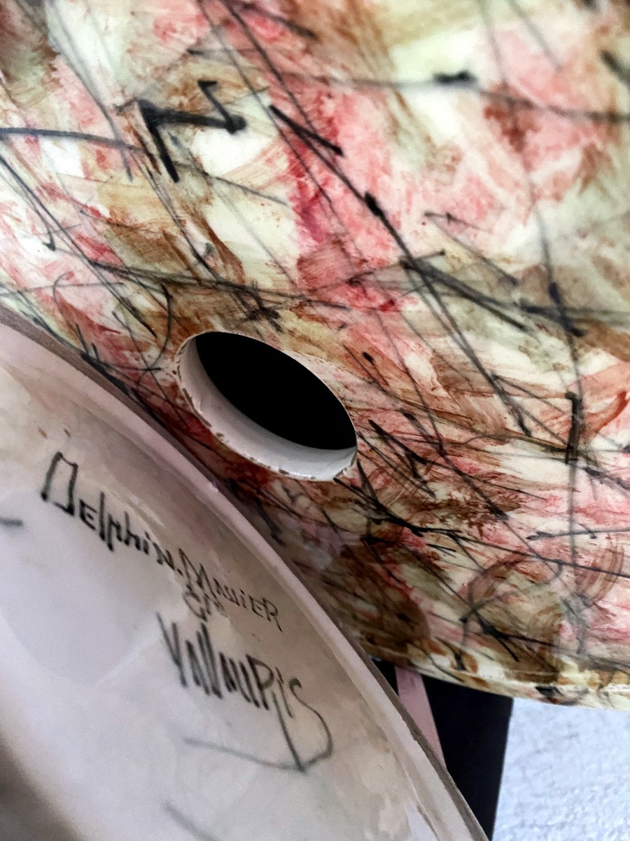 Delphin Massier Flamant rose et iris -photo-5