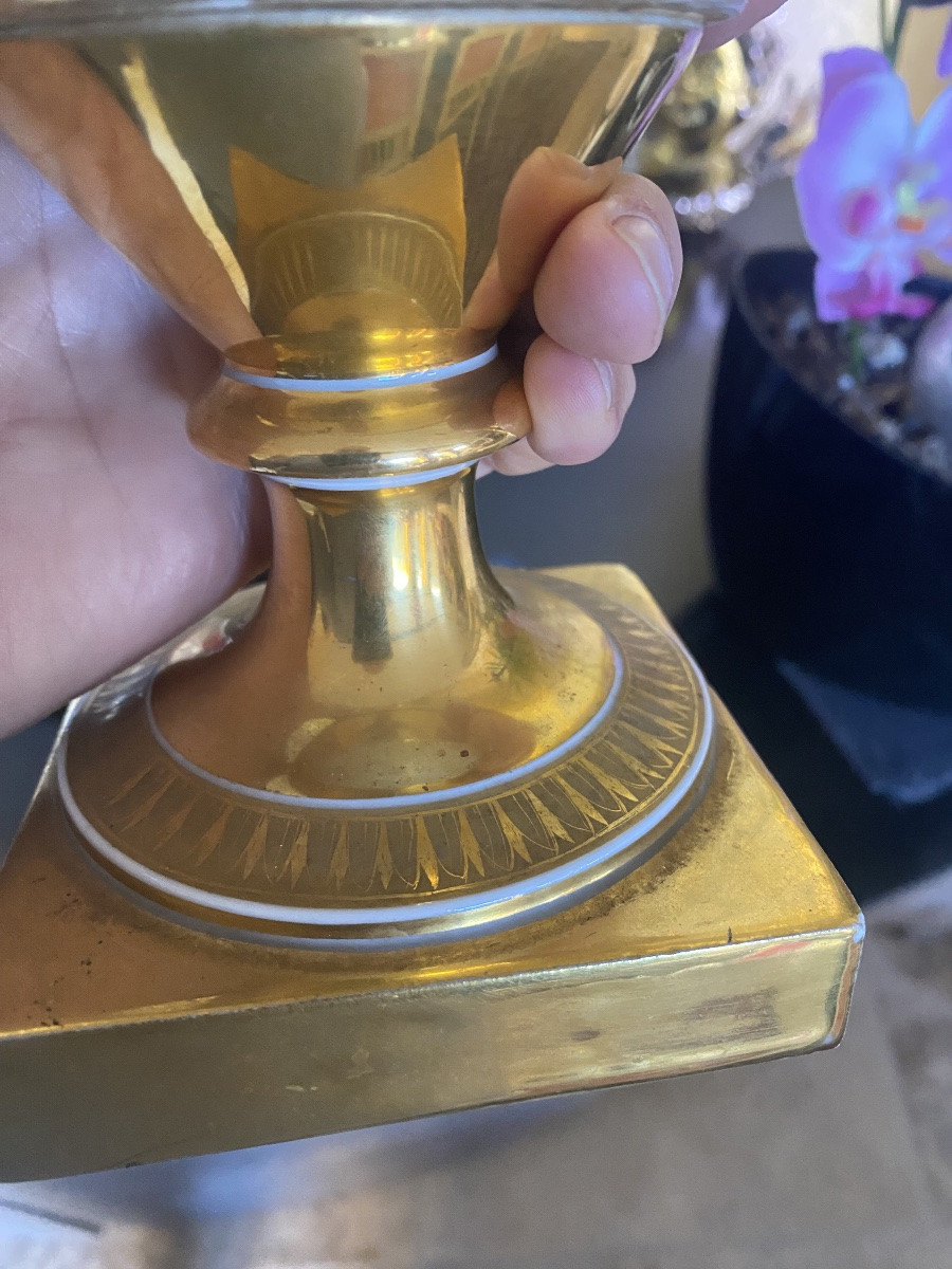 A Very Beautiful Pair Of Paris Porcelain Vases-photo-7