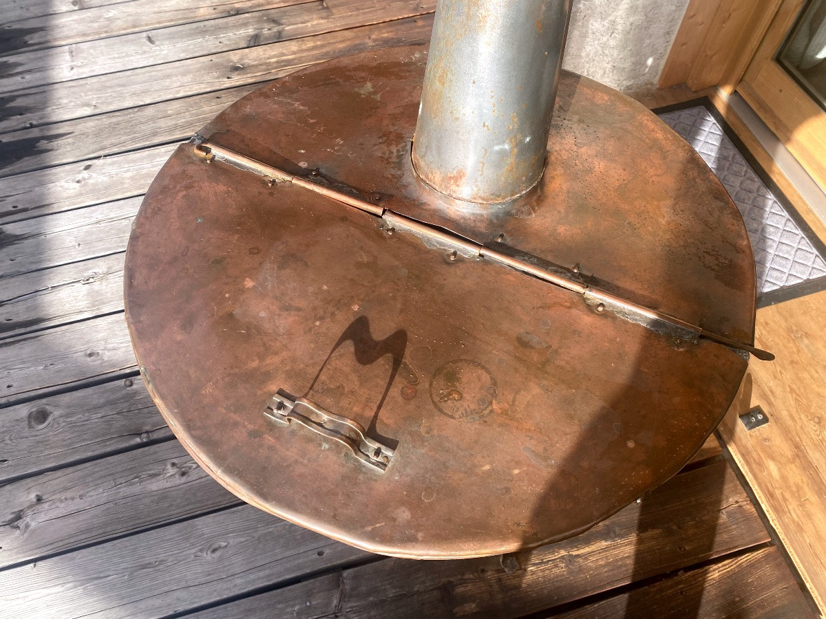 A Very Decorative Copper Washing Machine -photo-4