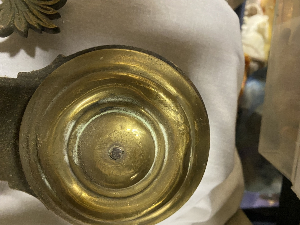 Très Grande Balance en cuivre avec son contre-poids -photo-1