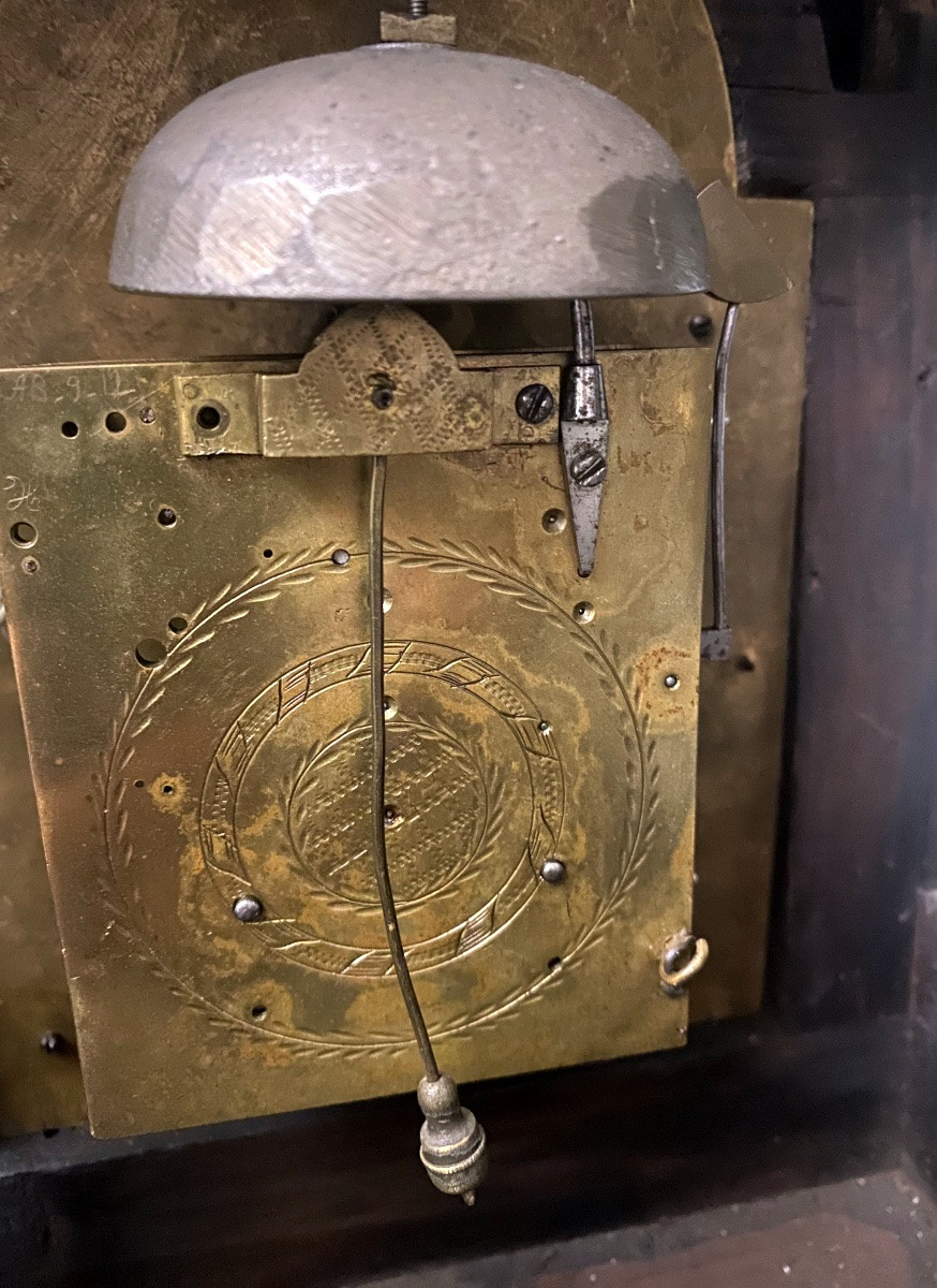 Very Pretty Louis XIII Oak Clock By Carl Nachber Pettau-photo-5