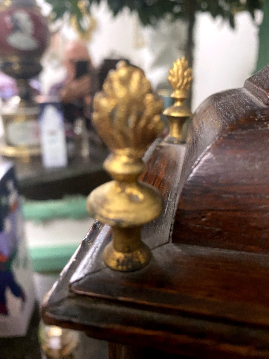 Very Pretty Louis XIII Oak Clock By Carl Nachber Pettau-photo-8