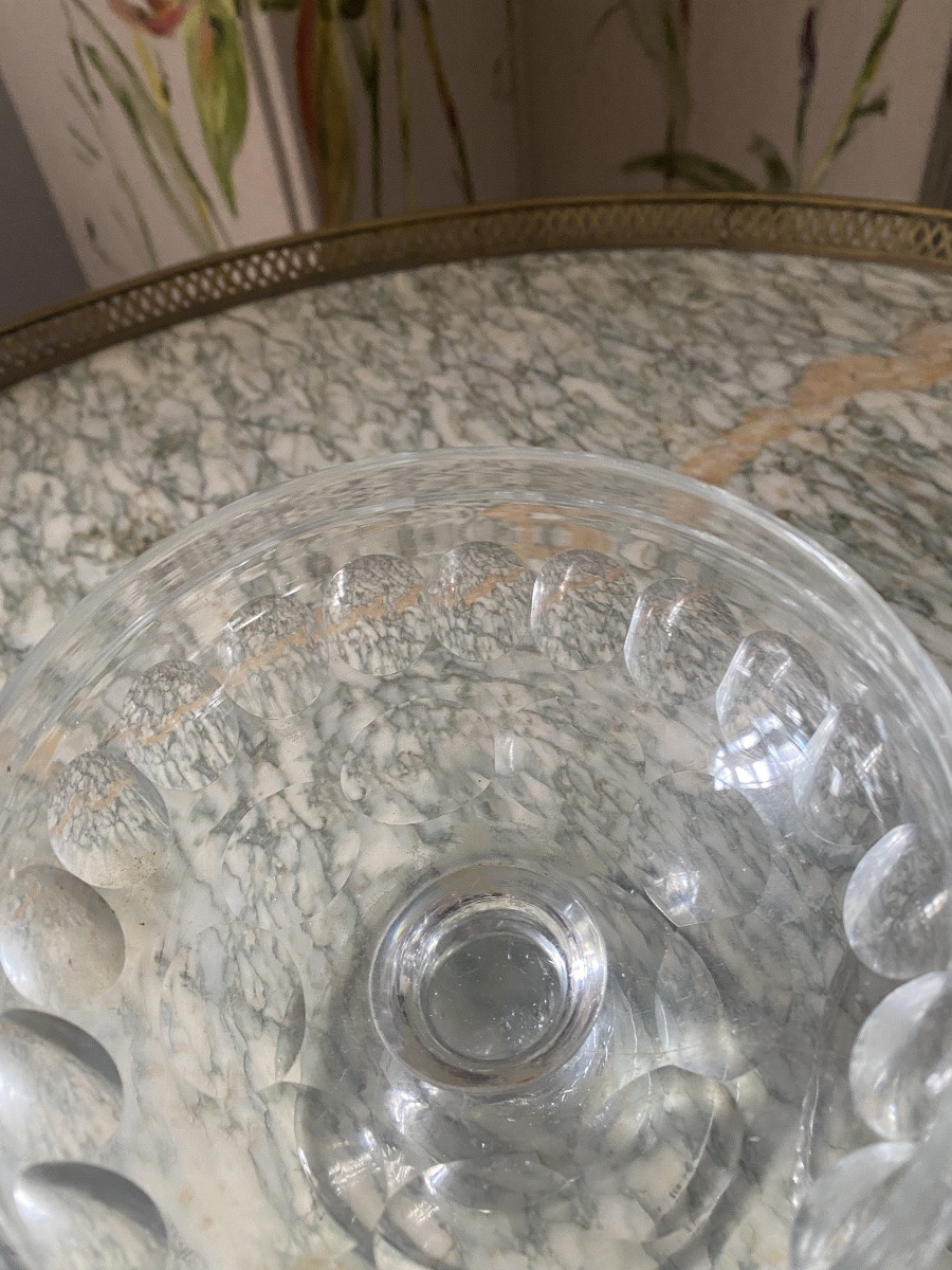 Drageoir en Cristal taillé XIX ieme -photo-3