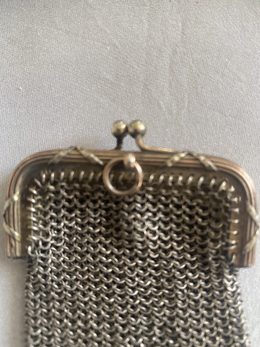 Petite bourse  argent début  XXieme 43,68 G -photo-4