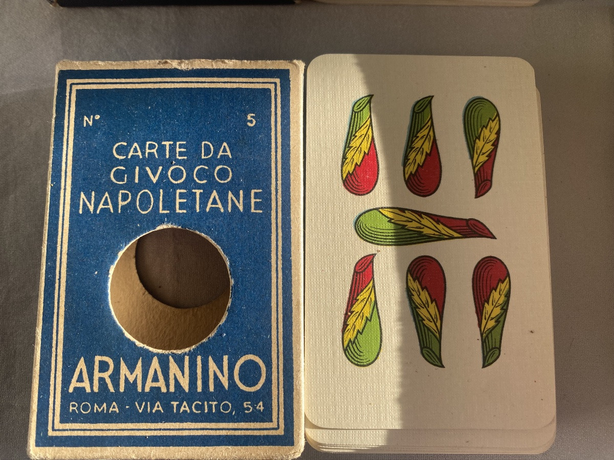 Set Of 5 Antique Playing Card Decks -photo-2