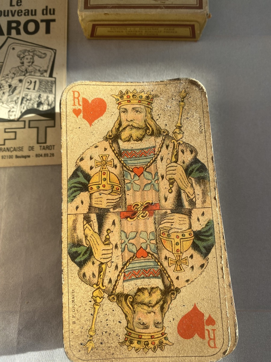 Set Of 5 Antique Playing Card Decks -photo-3