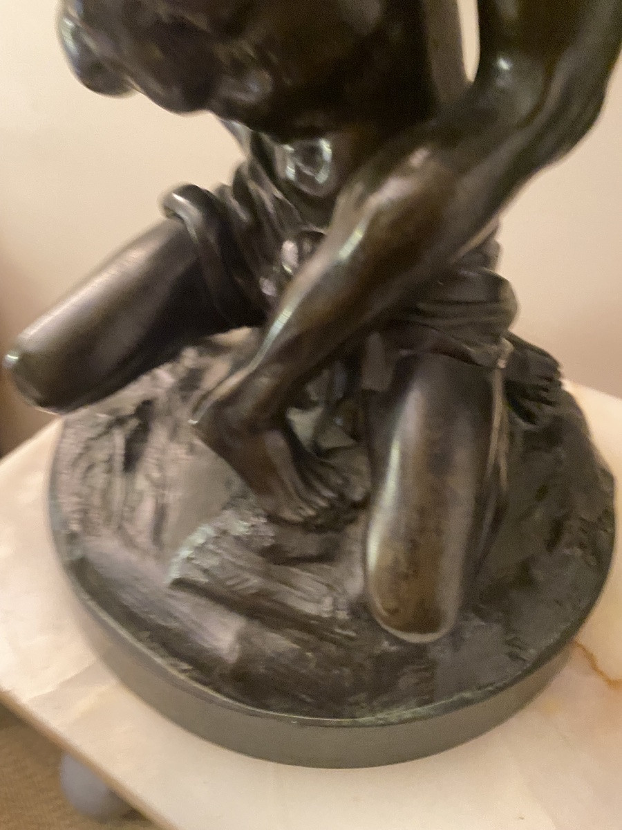 Très Beau Bronze fin XVIII ieme L enlèvement des Sabines -photo-5