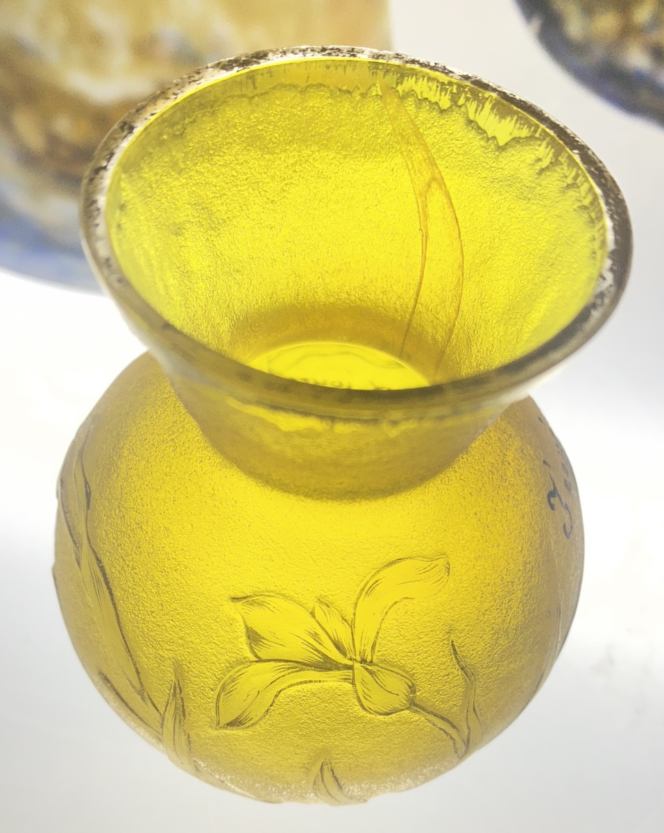 Very Pretty Daum Talking Vase, Circa 1890-photo-1