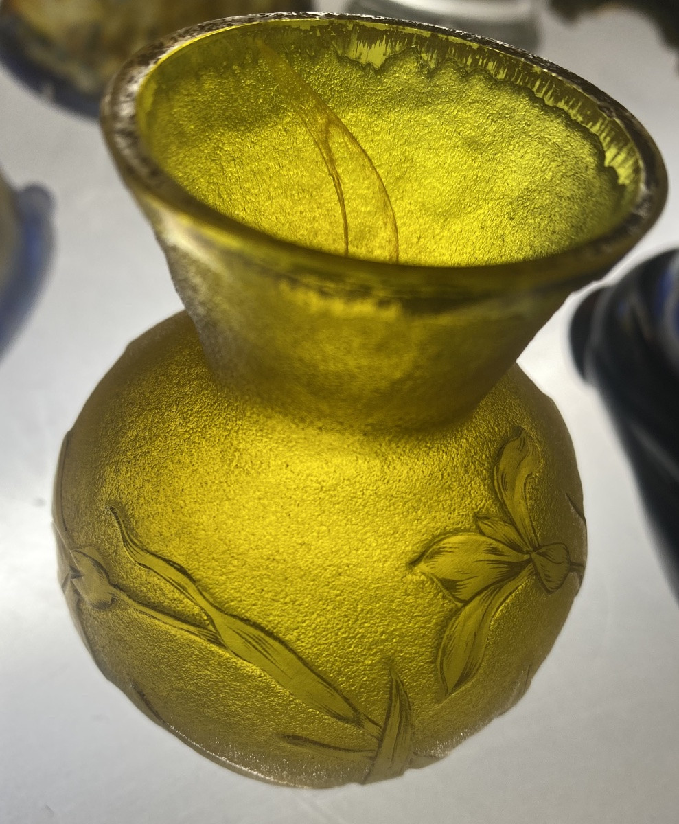 Very Pretty Daum Talking Vase, Circa 1890-photo-2