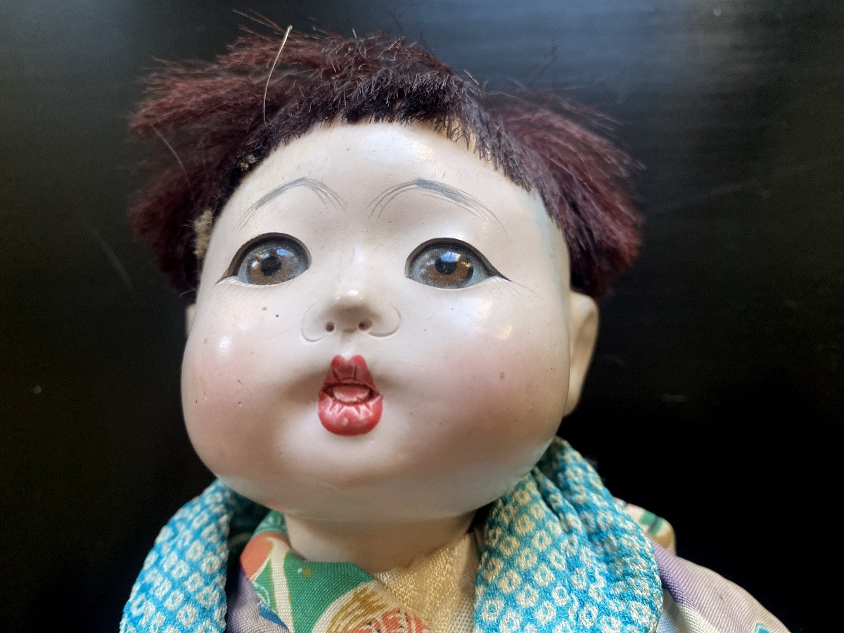 Japanese Doll, 22 Cm, Impeccable Lacquer -photo-2