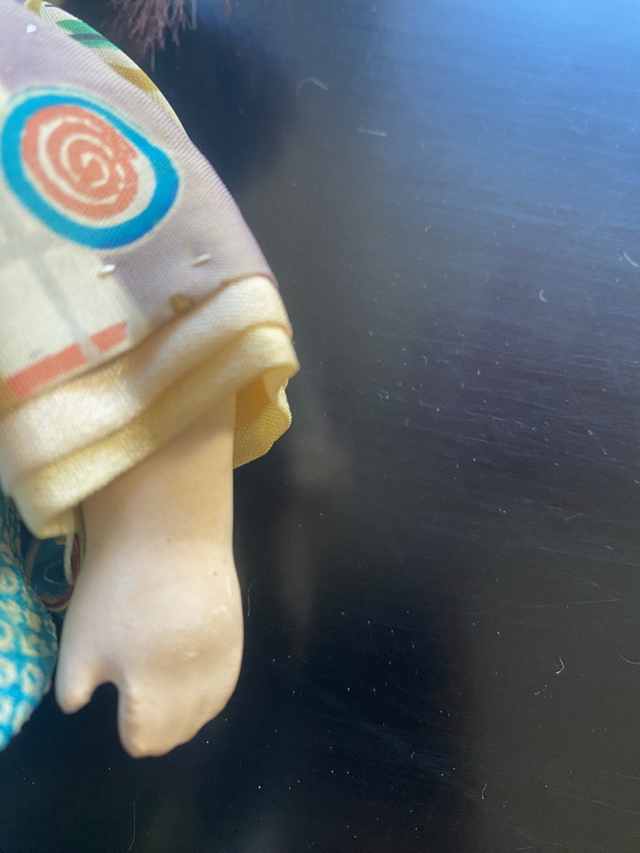 Japanese Doll, 22 Cm, Impeccable Lacquer -photo-4