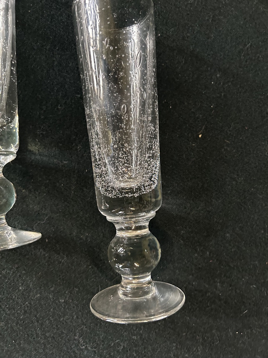 4 Verres anciens Biot -photo-2
