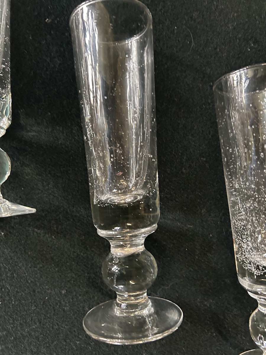 4 Verres anciens Biot -photo-3