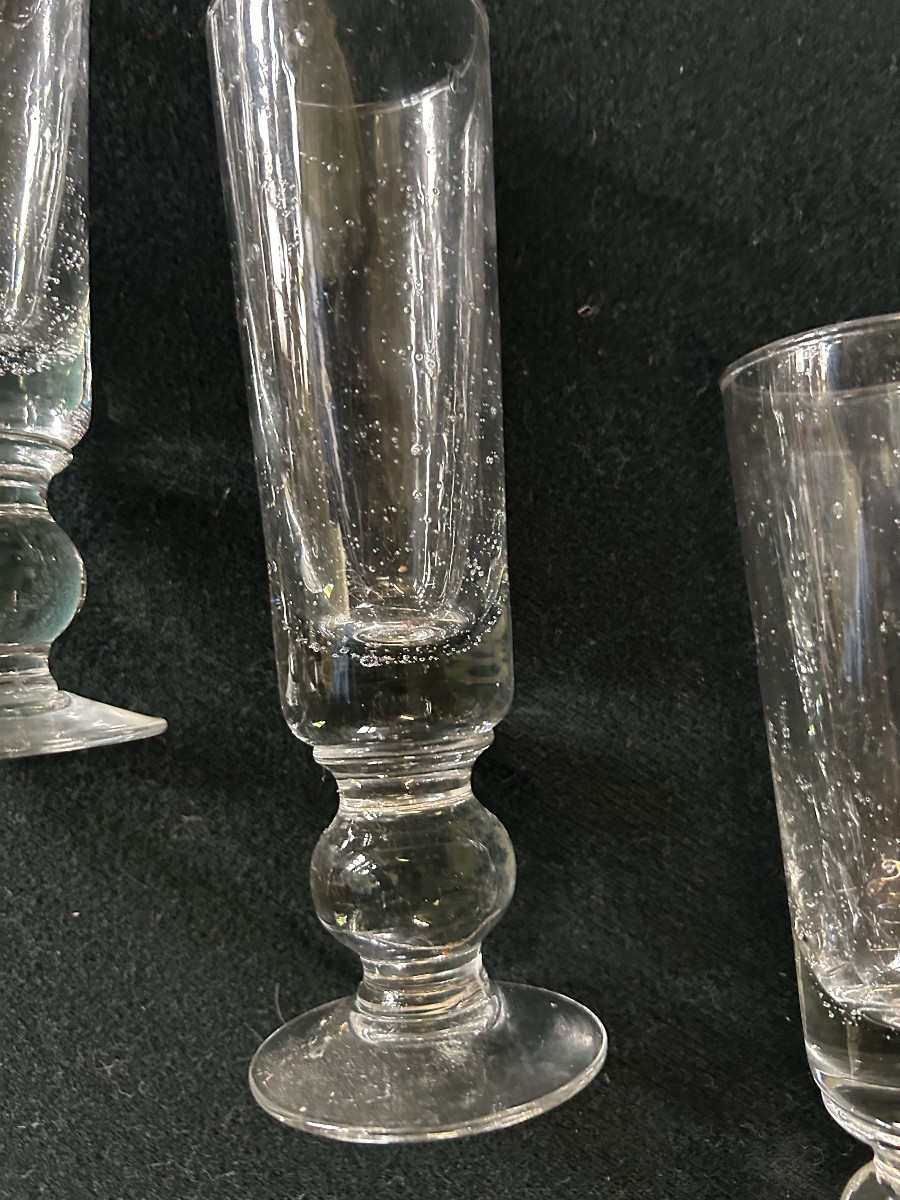 4 Verres anciens Biot -photo-4