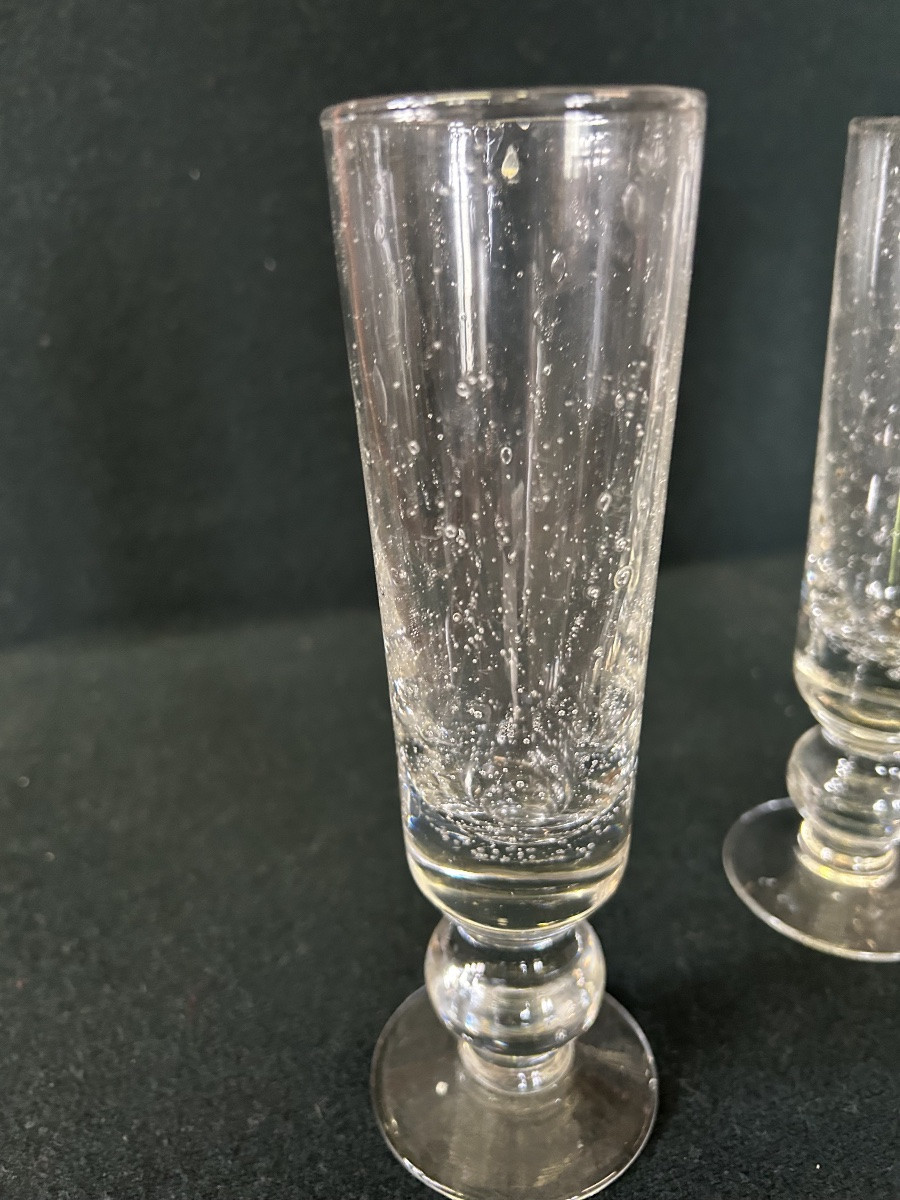 4 Verres anciens Biot -photo-2